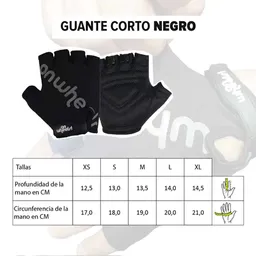 Guante Corto Onwheels! Negro