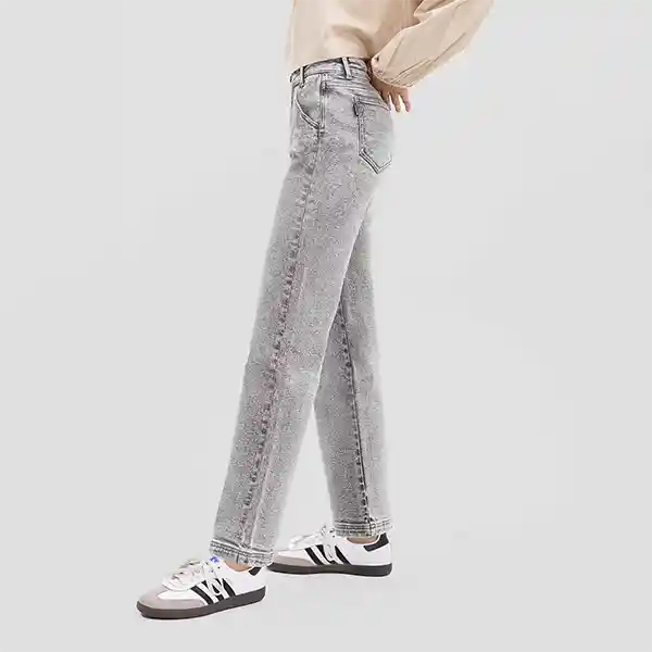 Pants Pretina Botones Gris 38