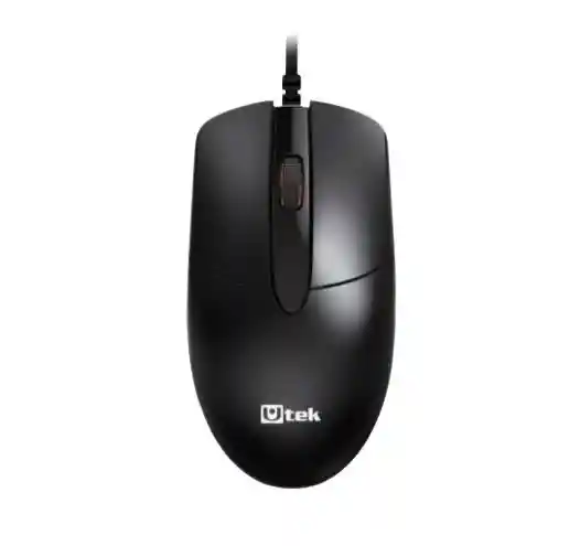 Utek Mouse Óptico C/cable Negro Ut-mo750u