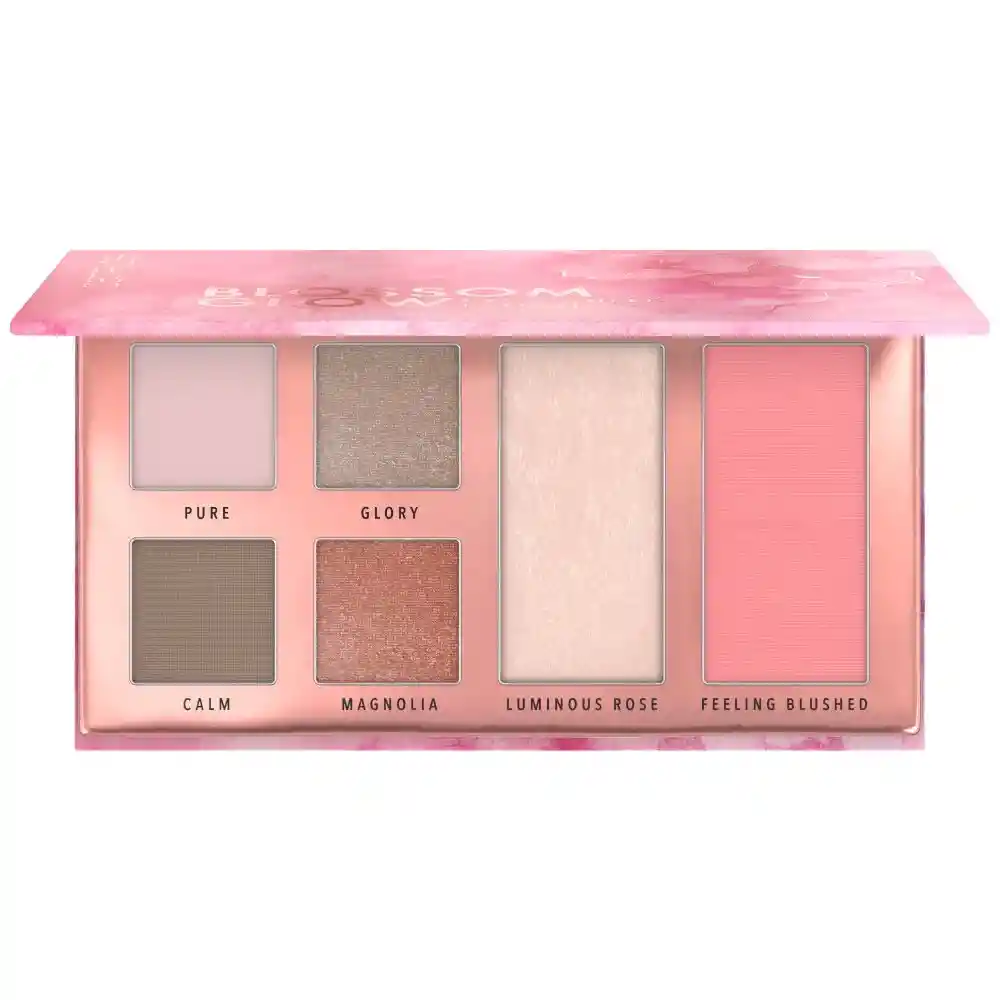 Paleta De Sombras De Ojos Y Rostro Paleta Rostro Ojo Blossom Glow