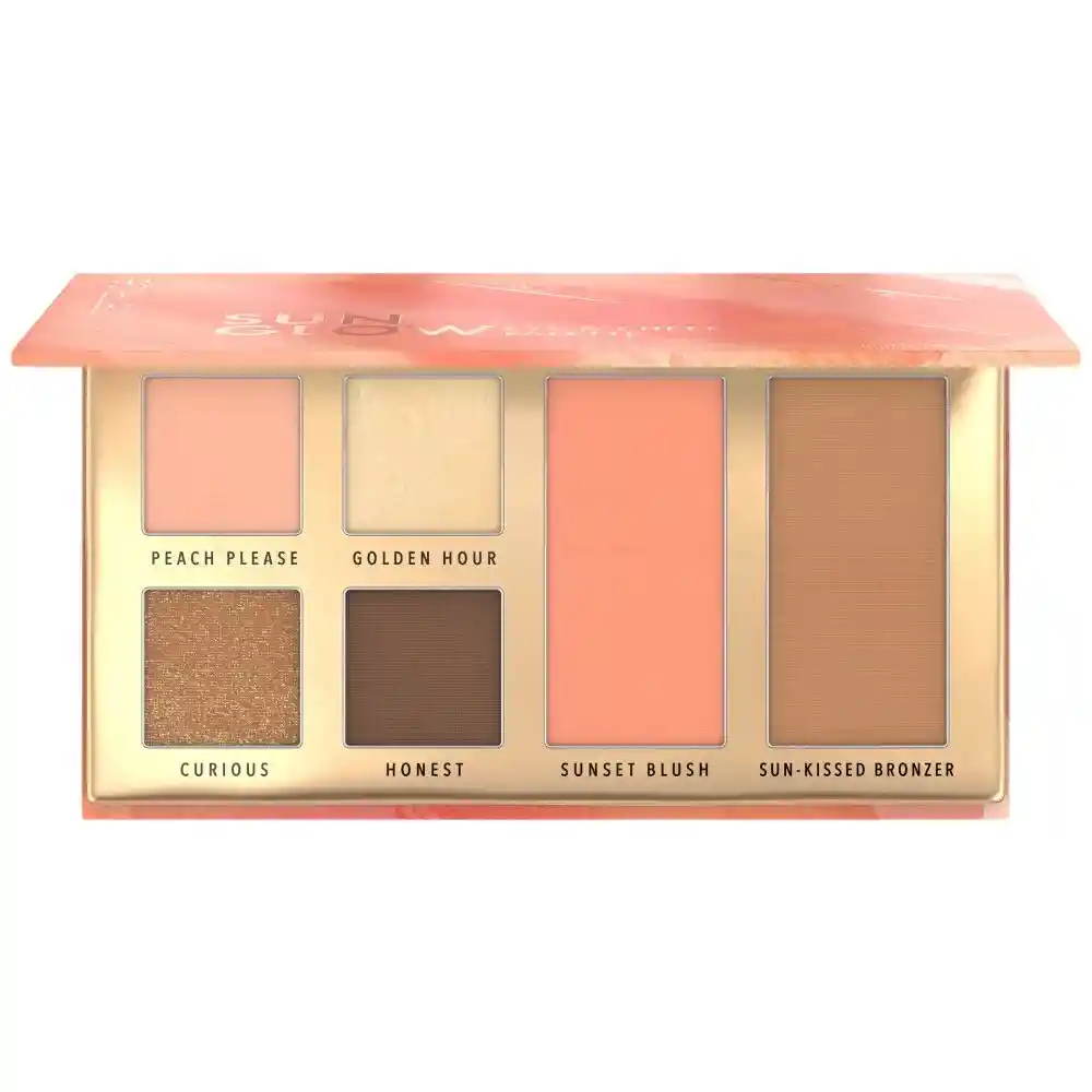 Paleta De Sombras De Ojos Y Rostro Paleta Rostroojos Sun Glow