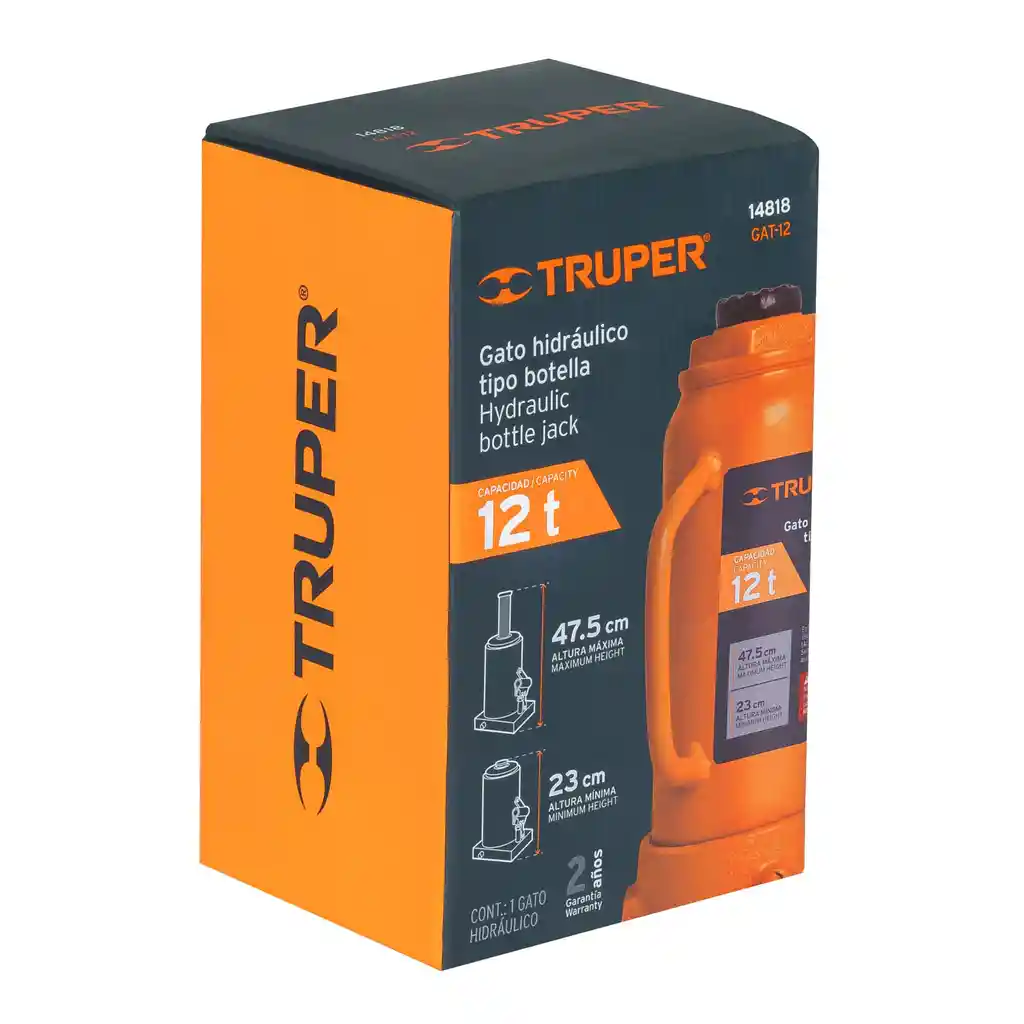 Gata Hidraulica Tipo Botella 12 Ton