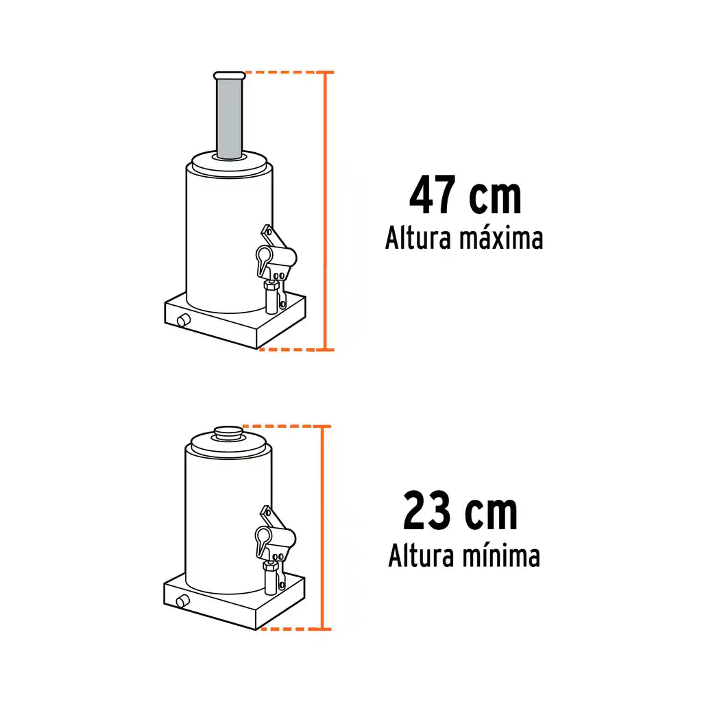 Gata Hidraulica Tipo Botella 8 Ton