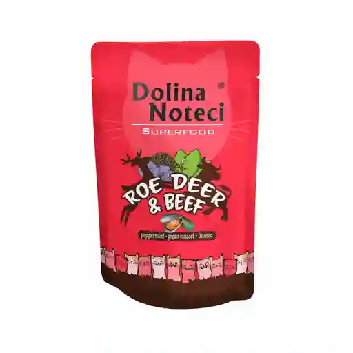 Dolina Noteci - Superfood Alimento Humedo Gato - Corzo Y Vacuno Pouch 85g.