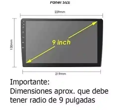 Bisel Adaptador Radio 9 Pulgad Chevrolet Sail 2004-2012 50-1