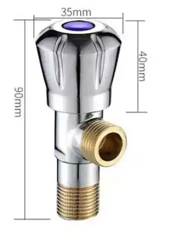 Grifo De Acero Inoxidable, Llave De Paso 1/2, Baño Ducha Wc
