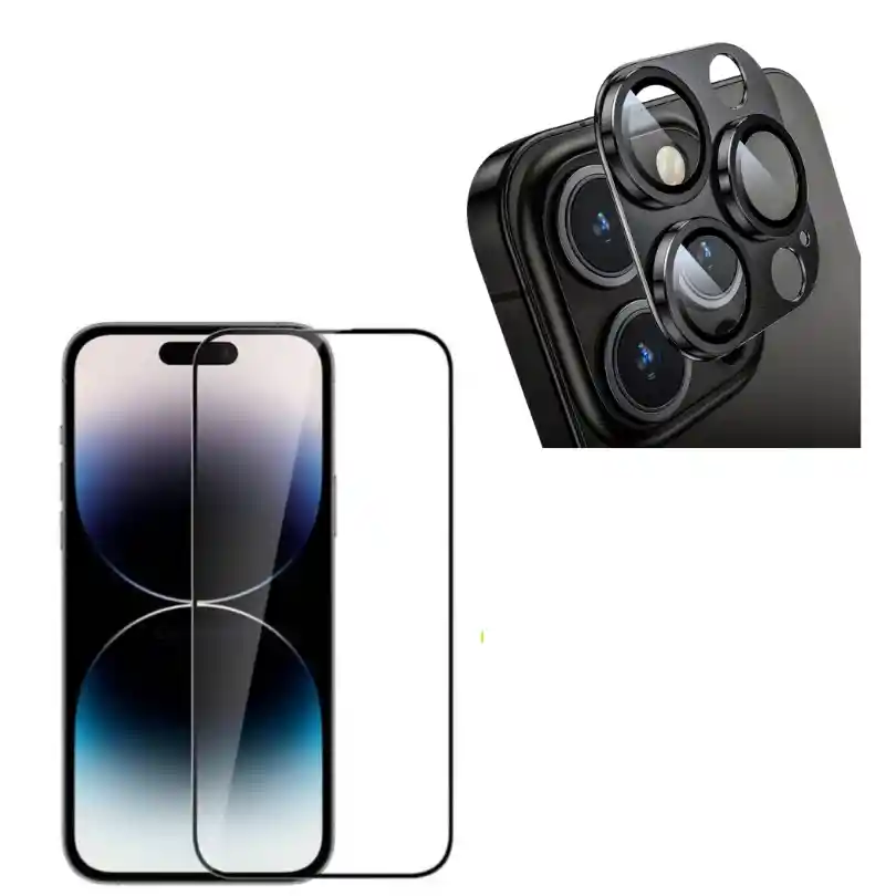 Laminas De Vidrios 5d Para Pantalla Y Camara Para Iphone 13 Mini