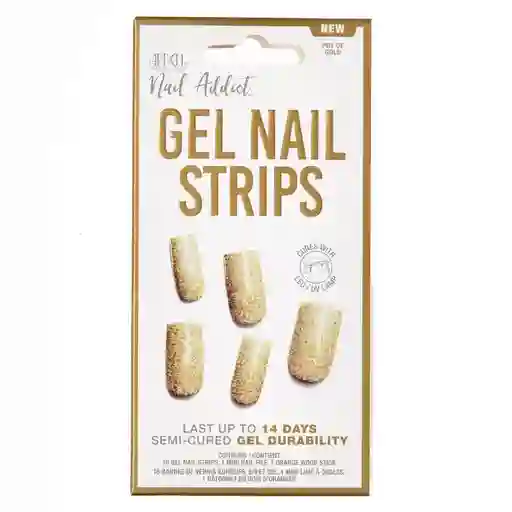 Uñas Adhesivas Gel Gel Nail Strip Pot Of Gold
