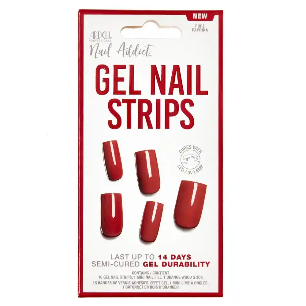 Uñas Adhesivas Gel Gel Nail Strip Pure Paprika