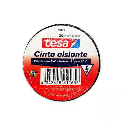 Cinta Aislante Negro 18mm X 20mts Tesa