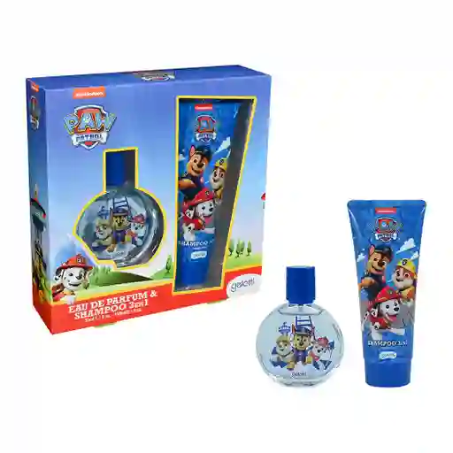 Set Niños Gelatti Kids Perfume Edp 50ml + Shampoo 3 En 1 Paw Patrol