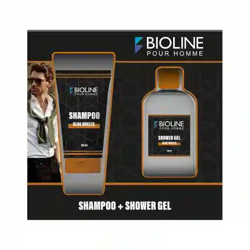 Set Baño Bioline Shampoo 150 Ml + Shower Gel 180 Ml