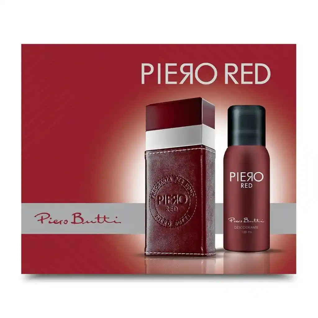 Set Perfume Piero Butti Fragancia Piero Red + Desodorante 100 Ml