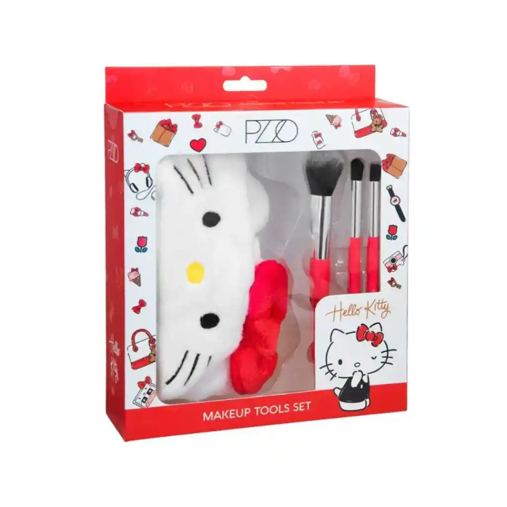 Set Petrizzio Makeup Tools Hello Kitty