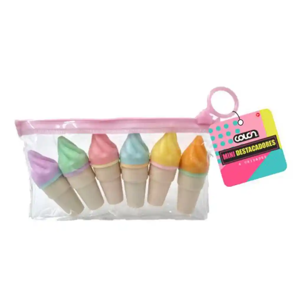 Set Accesorios Colon Destacadores Pastel