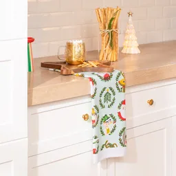Paño Cocina Algodón Estampado Navidad 38 x 63.5 cm Casaideas