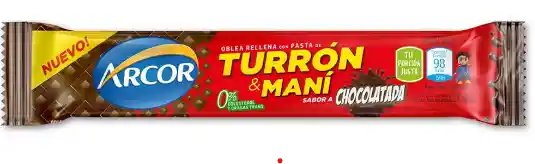 Turrón Maní Choc 25gr Arcor