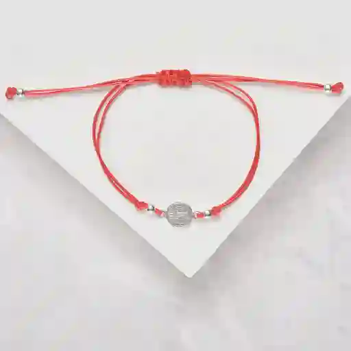 Pulsera De Hilo San Benito En Plata 925