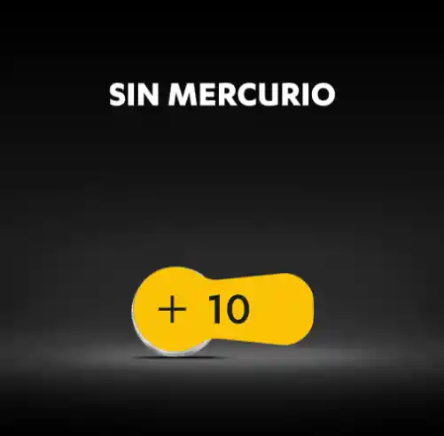 Pilas Auditivas Duracell D10 X6