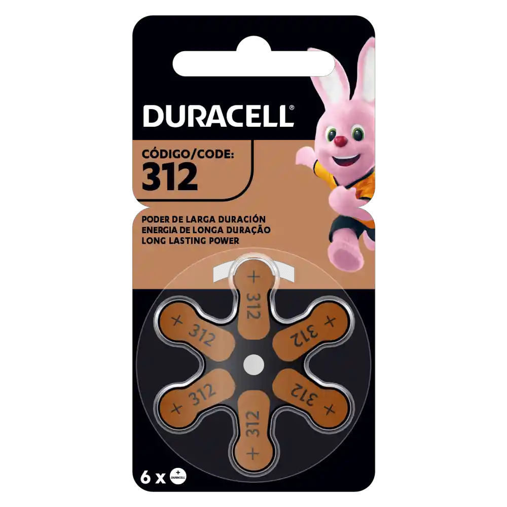 Pilas Auditivas Duracell D312 X6