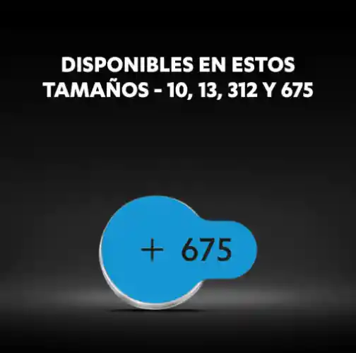 Pilas Auditivas Duracell D675 X6