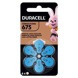 Pilas Auditivas Duracell D675 X6