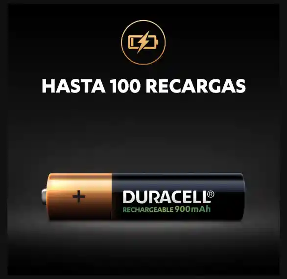 Pilas Recargables Duracell Aaa 900 Mah X2