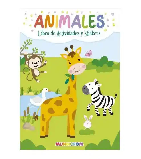 Libro De Actividades Y Stickers ¡animales!