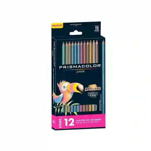 Lápices Prismacolor Junior 12 Colores Metálicos