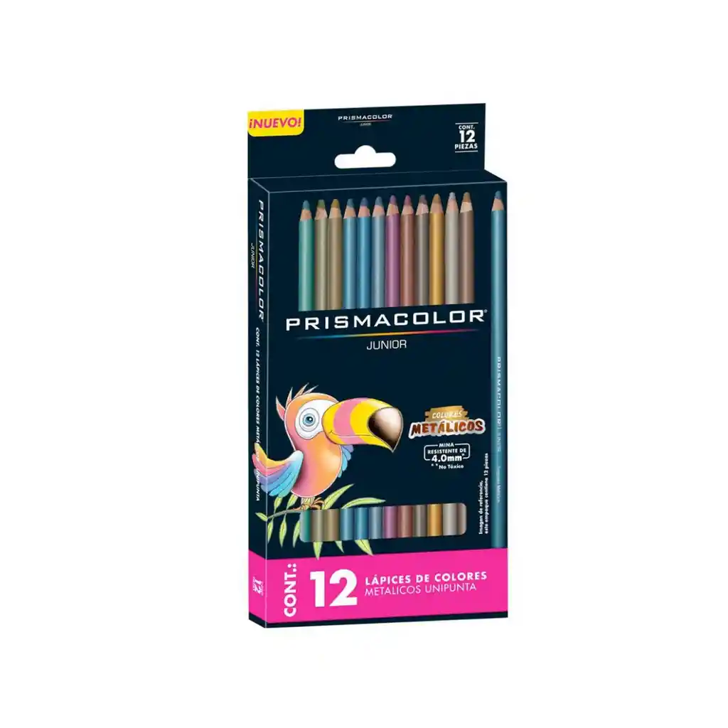 Lápices Prismacolor Junior 12 Colores Metálicos