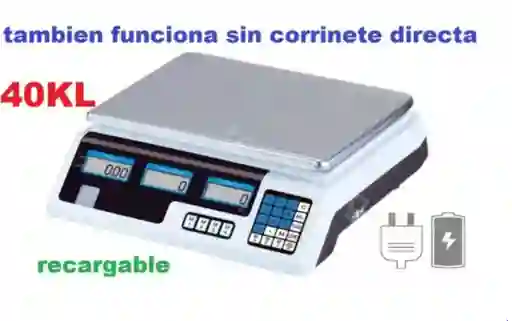 Balanza Pesa Digital 40kg Con Bandeja