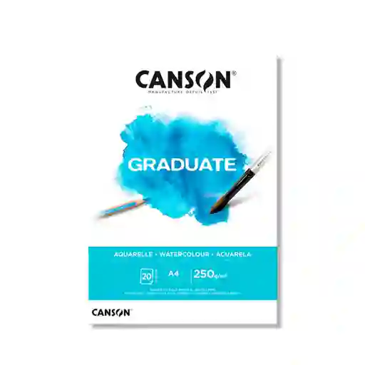 Canson Acuarela Pad Graduate A4 250gr 20hjs - Aquarelle