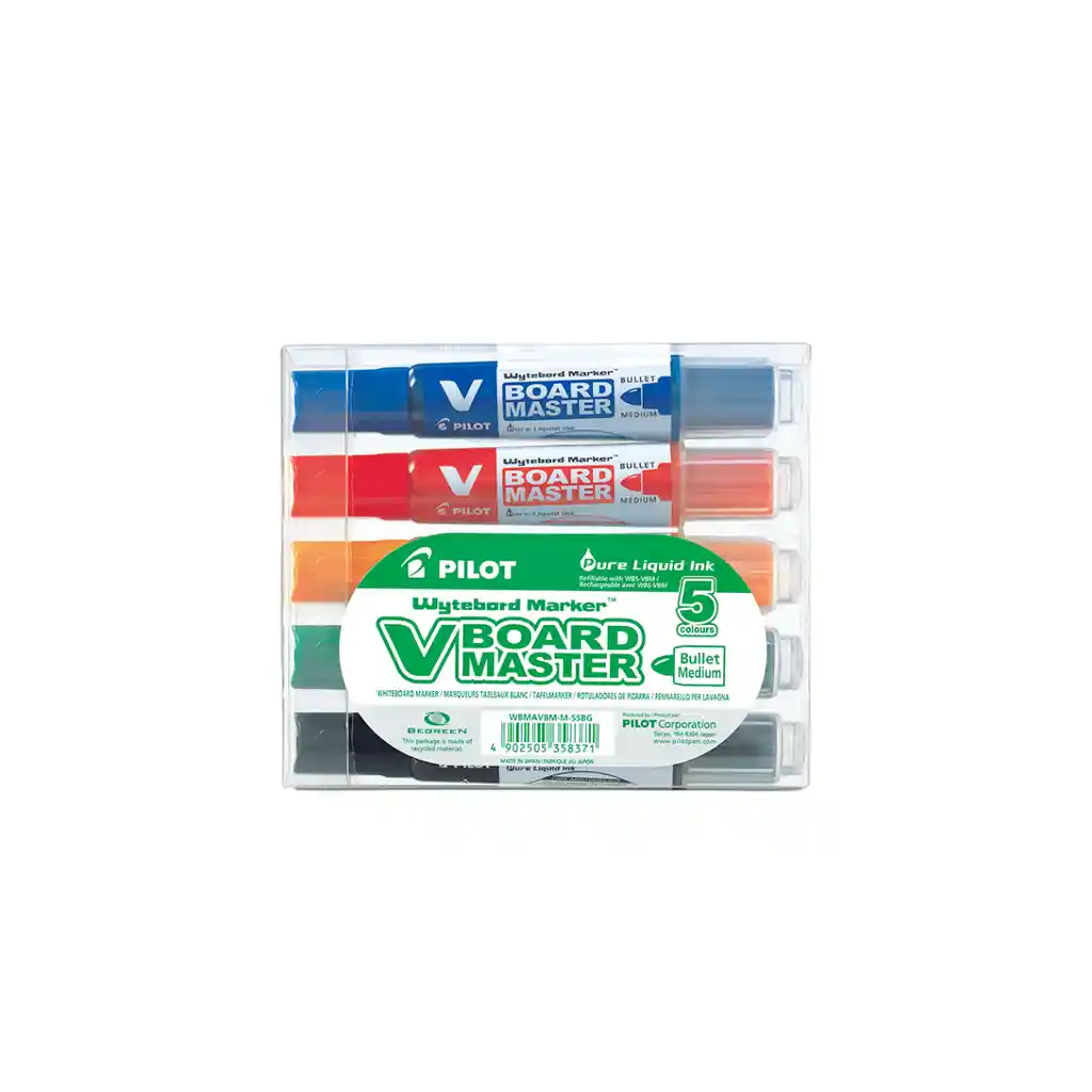 Marcador Pizarra Vboard Master - Set 5 Unidades