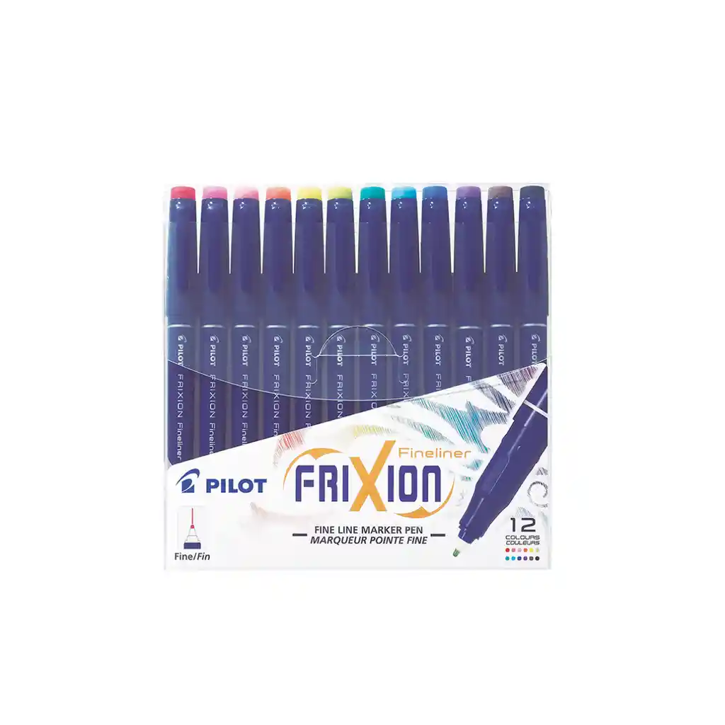 Set Marcadores Frixion Fineliner 12 Colores