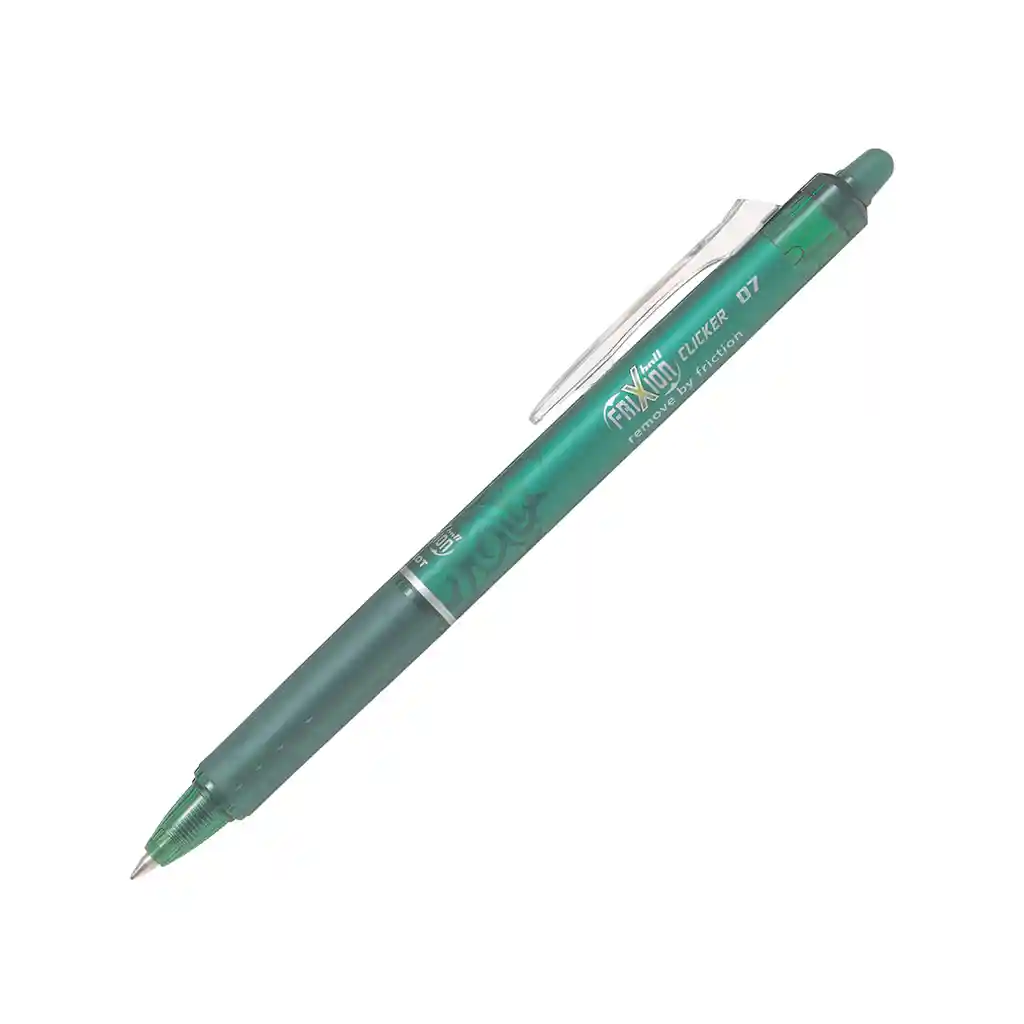 Lapiz Gel Pilot Frixion Clicker 07 Borrable Verde