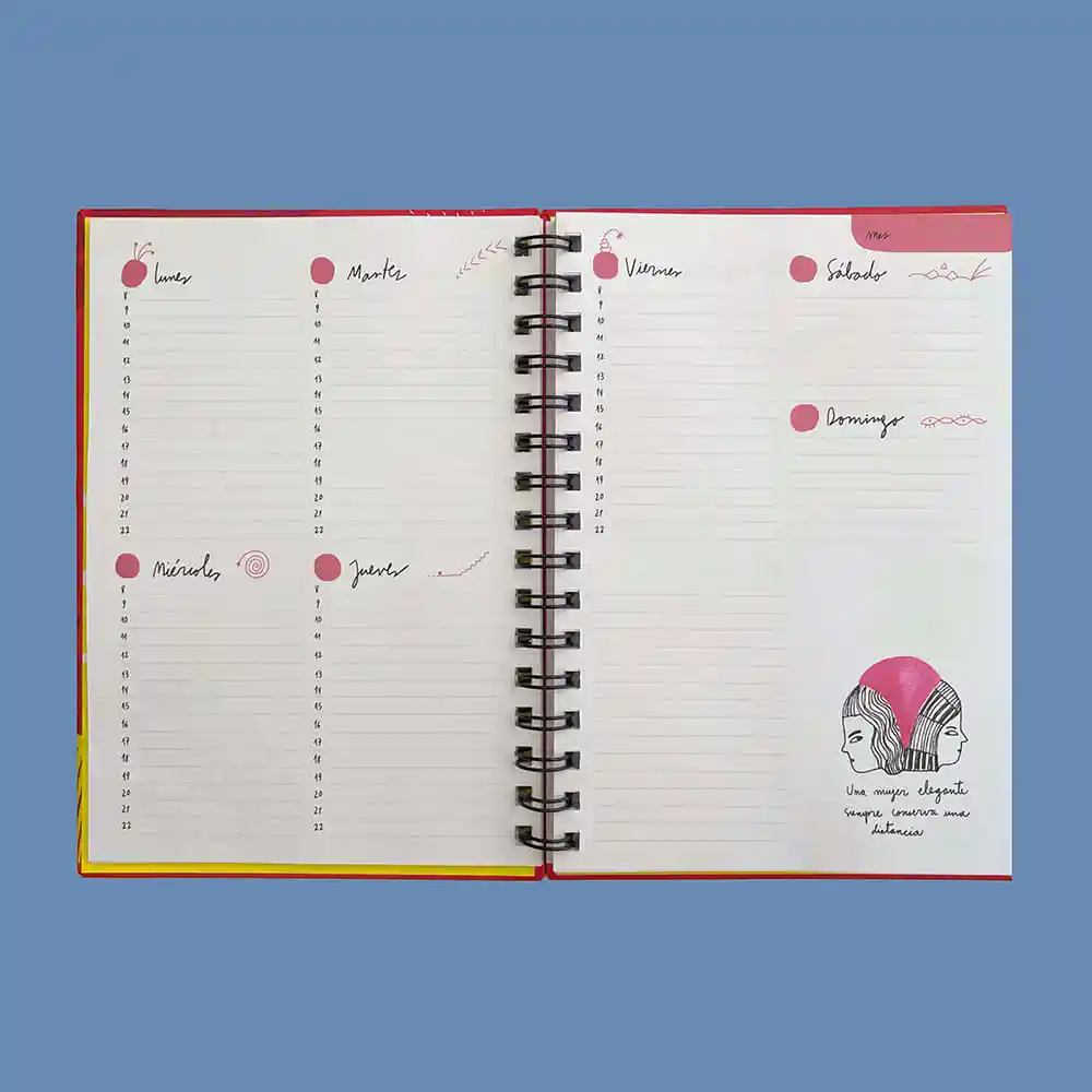Planner Sol Díaz Elegantes Planificadas Azul