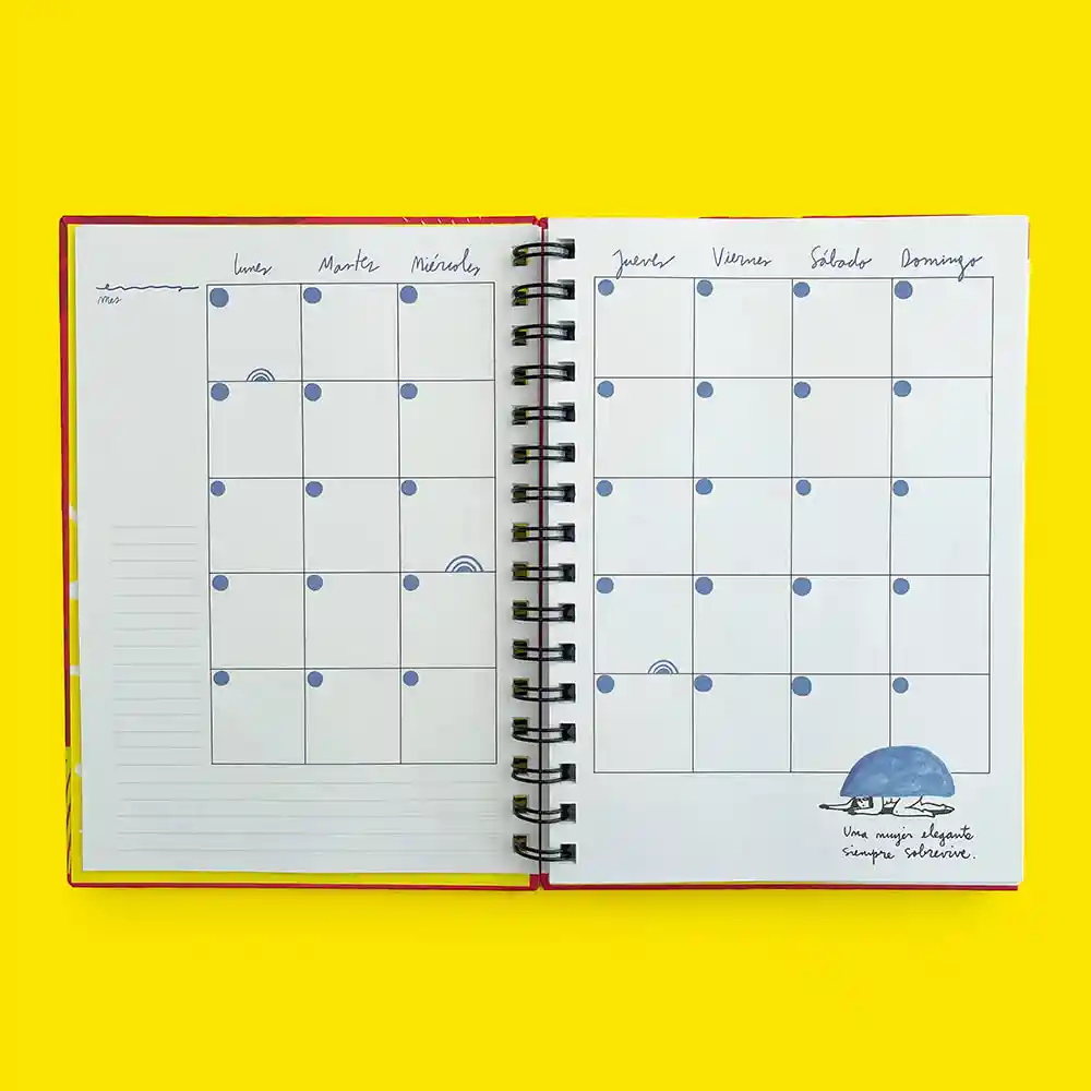 Planner Sol Díaz Elegantes Planificadas Azul