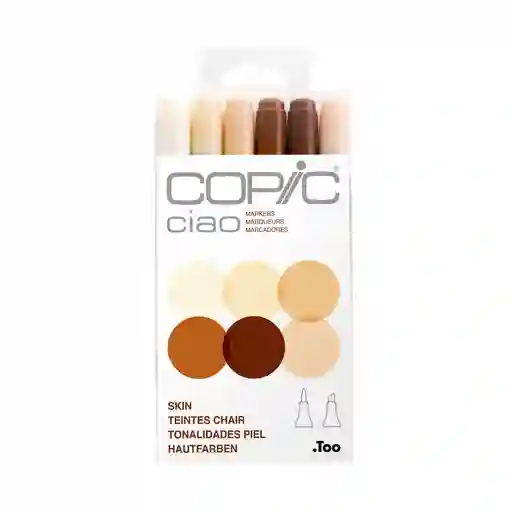 Copic Ciao - Set 6 Marcadores Skin Colores Piel