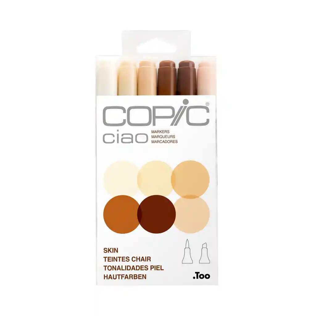 Copic Ciao - Set 6 Marcadores Skin Colores Piel