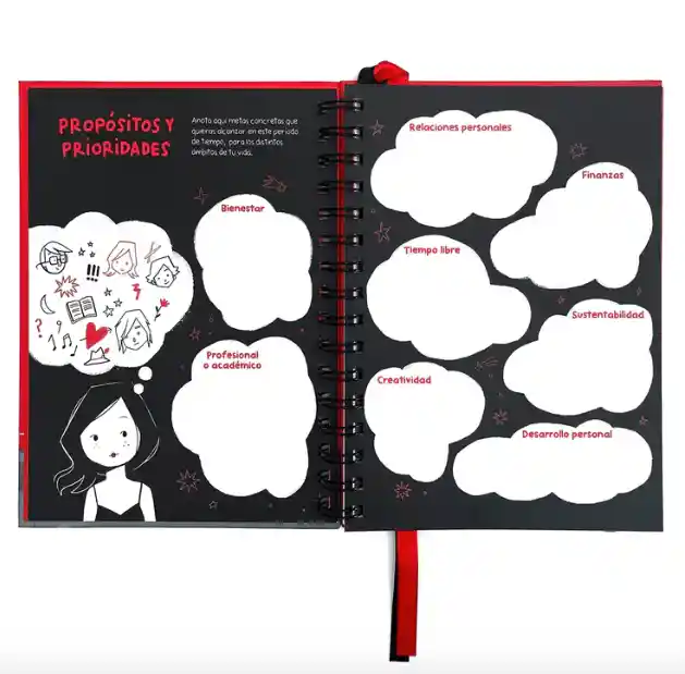 Agenda Julieta Tapa Negra