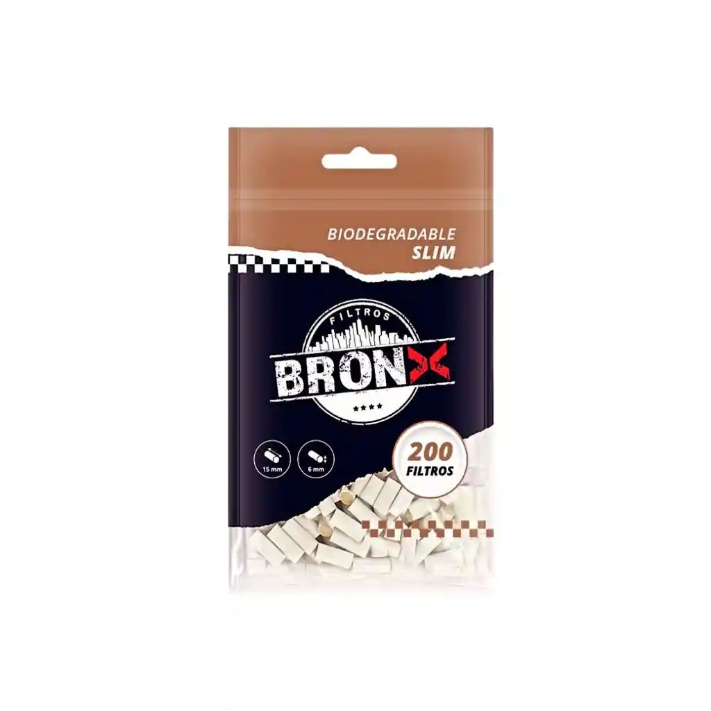 Filtro Bronx Biodegradable 200 Unidades