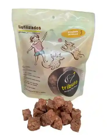 Tributo - Bocados De Pollo Crudos Liofilizados Para Perros Y Gatos 100 G