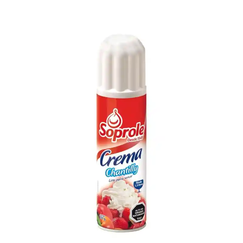 Crema Chantilly Soprole 250 Gr