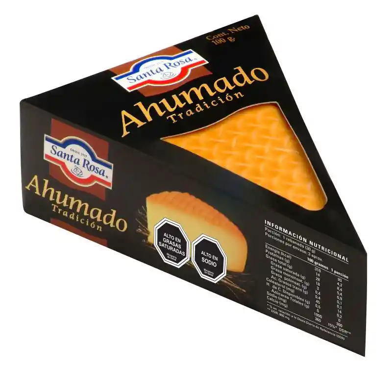 Queso Ahumado Santa Rosa Cuña 100 Gr