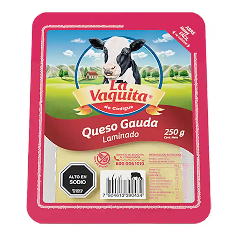 Queso Chanco Laminado La Vaquita 400 Gr