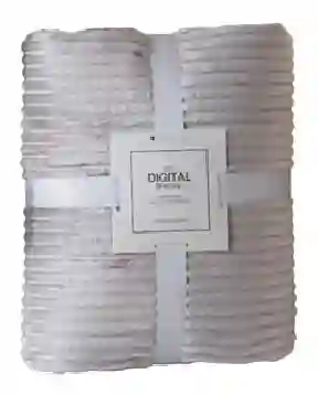 Manta Gruesa Frazada Polar Suave Ropa Cama 150 X 200 Sherpa Gris