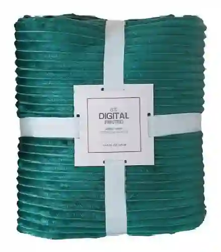 Manta Gruesa Frazada Polar Suave Ropa Cama 150 X 200 Sherpa Verde