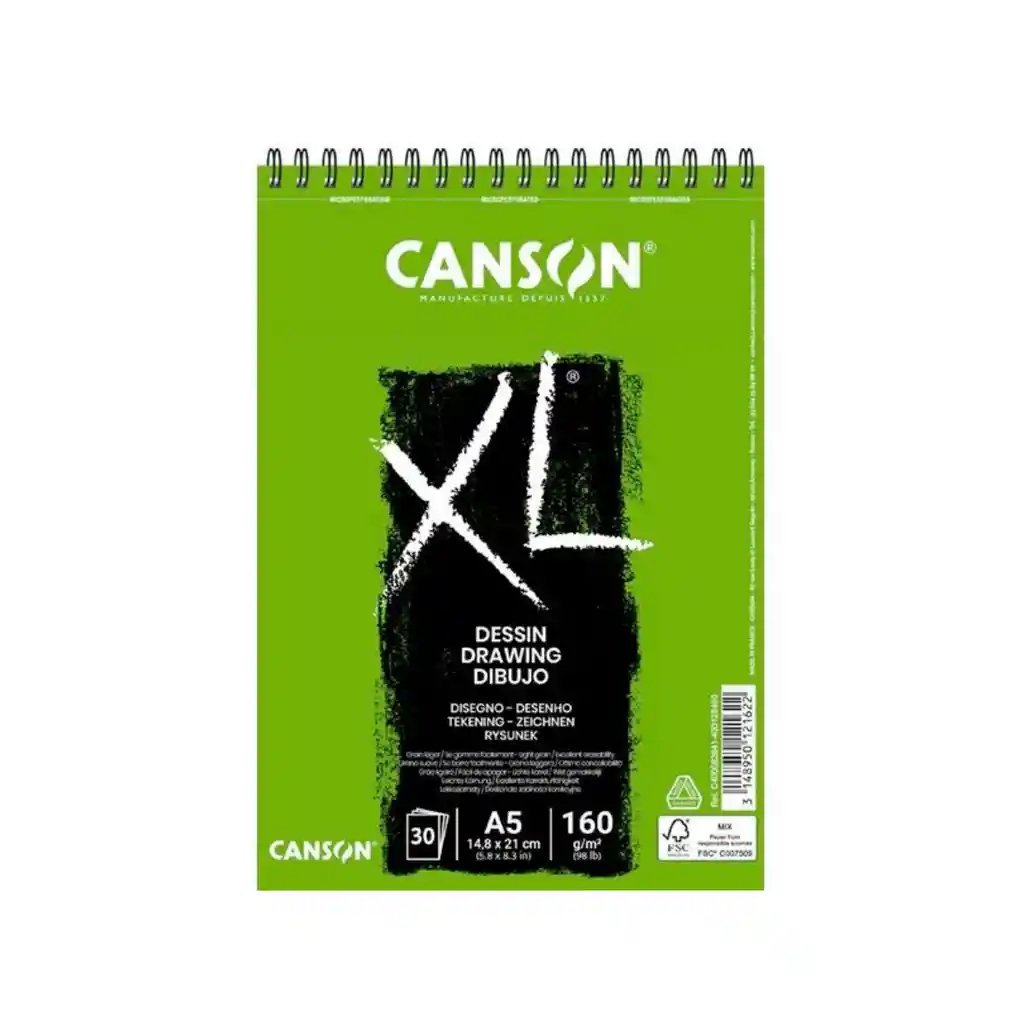 Croquera De Dibujo Canson Xl Dessin A5 - 160gr