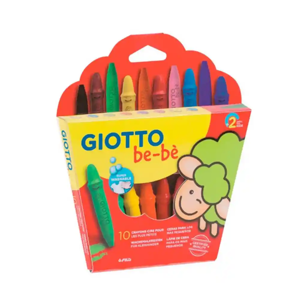 Set 10 Lápices De Cera Giotto Bebe