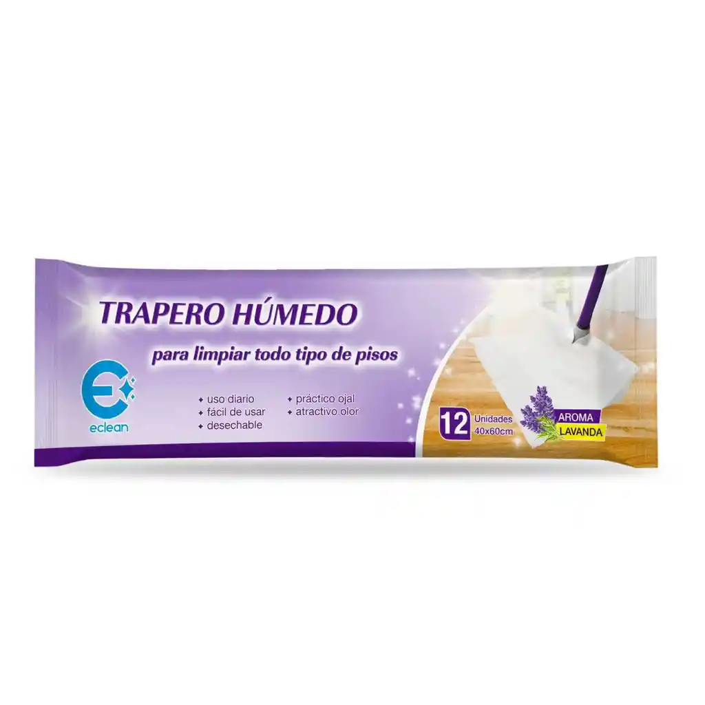 Trapero Humedo Desechable Aroma Lavanda